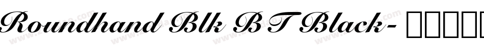 Roundhand Blk BT Black字体转换